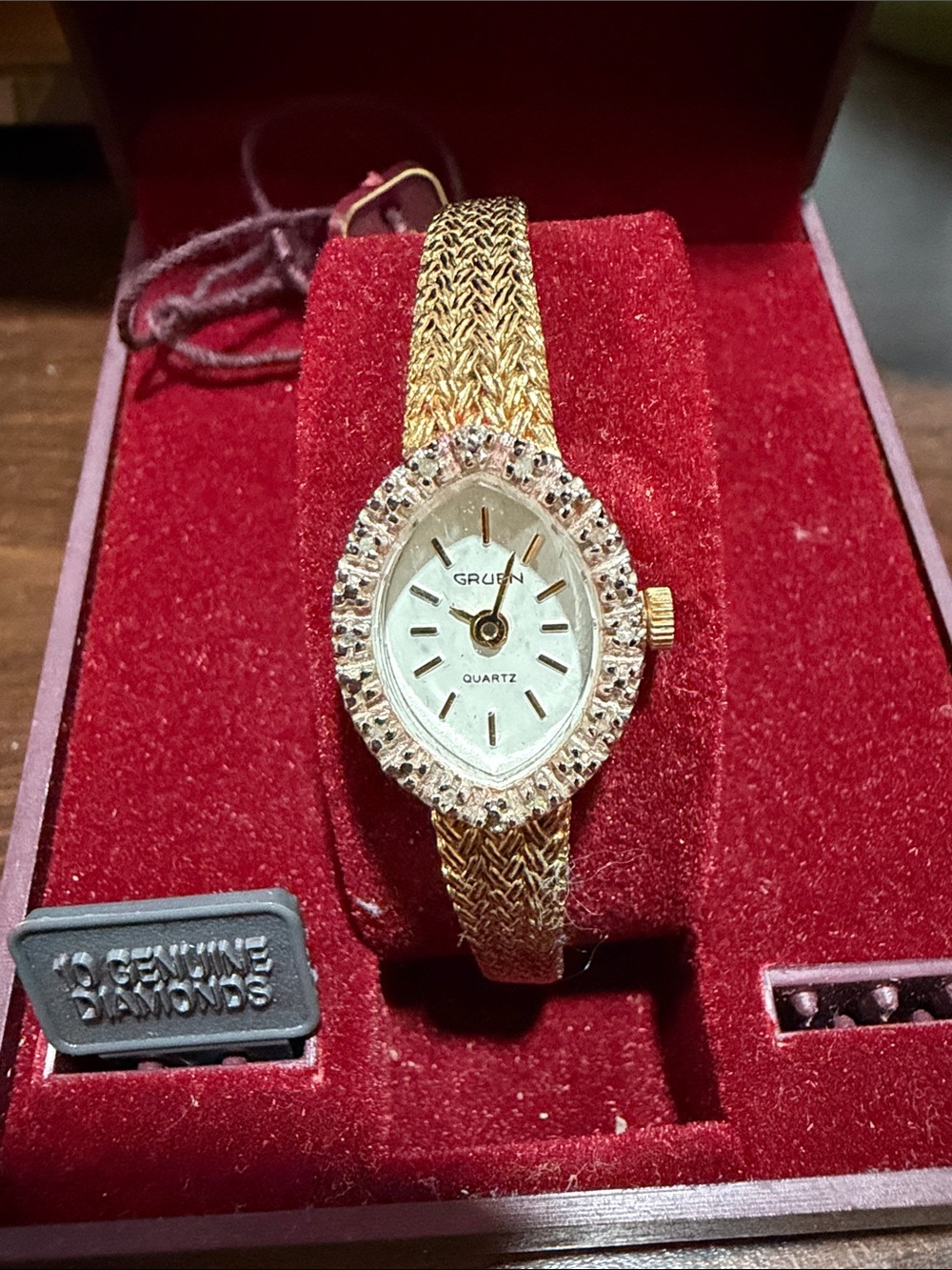 Gruen Women's Gold Bracelet Watch IN ORIGINAL BOX